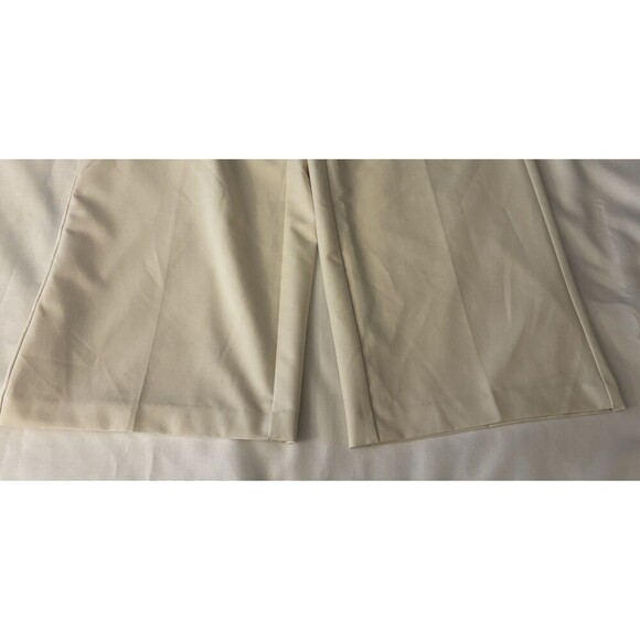 LANE BRYANT Exposed Elastic Waistband Pull On Dress Pants Women 14 Ivory Lined - Picture 6 of 13